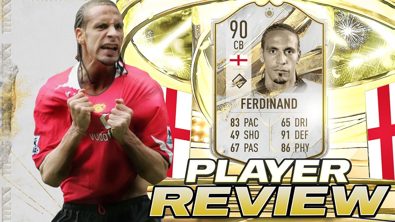 😳90 PRIME ICON RIO FERDINAND PLAYER REVIEW - FIFA 23 ULTIMATE TEAM