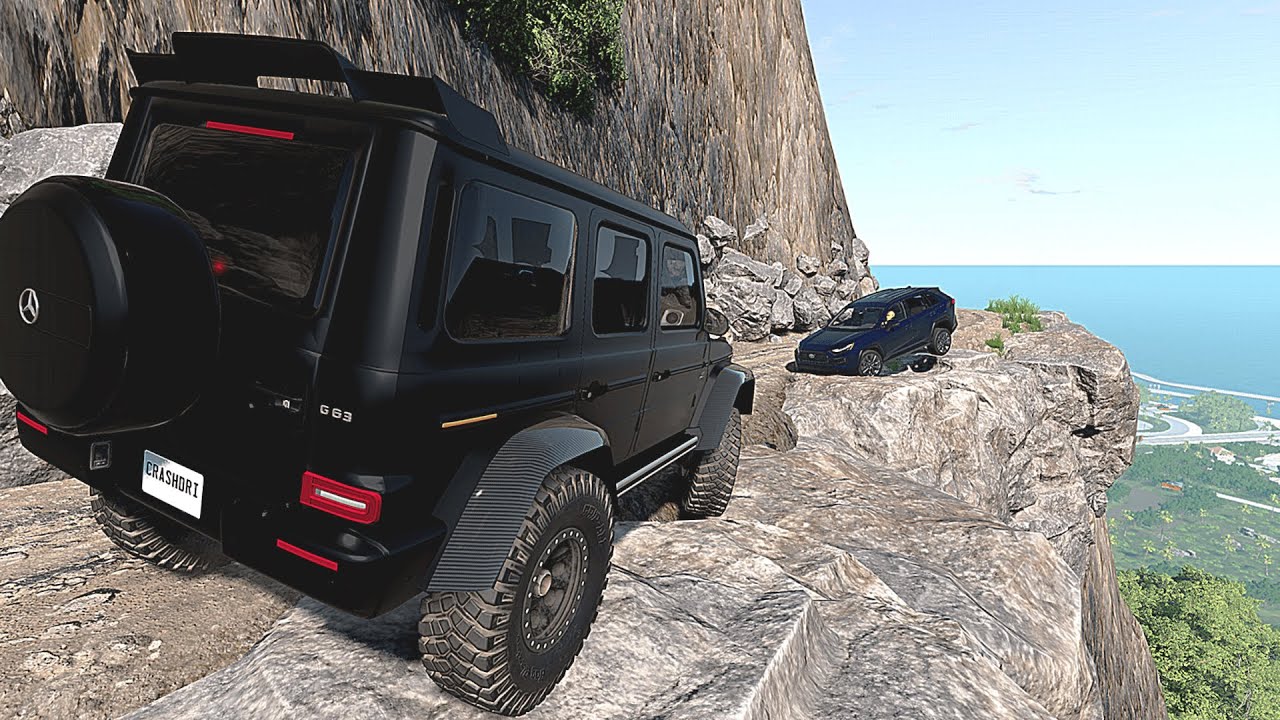 INSANE Car Cliff Drops! Realistic Crashes in BeamNG.drive 💥