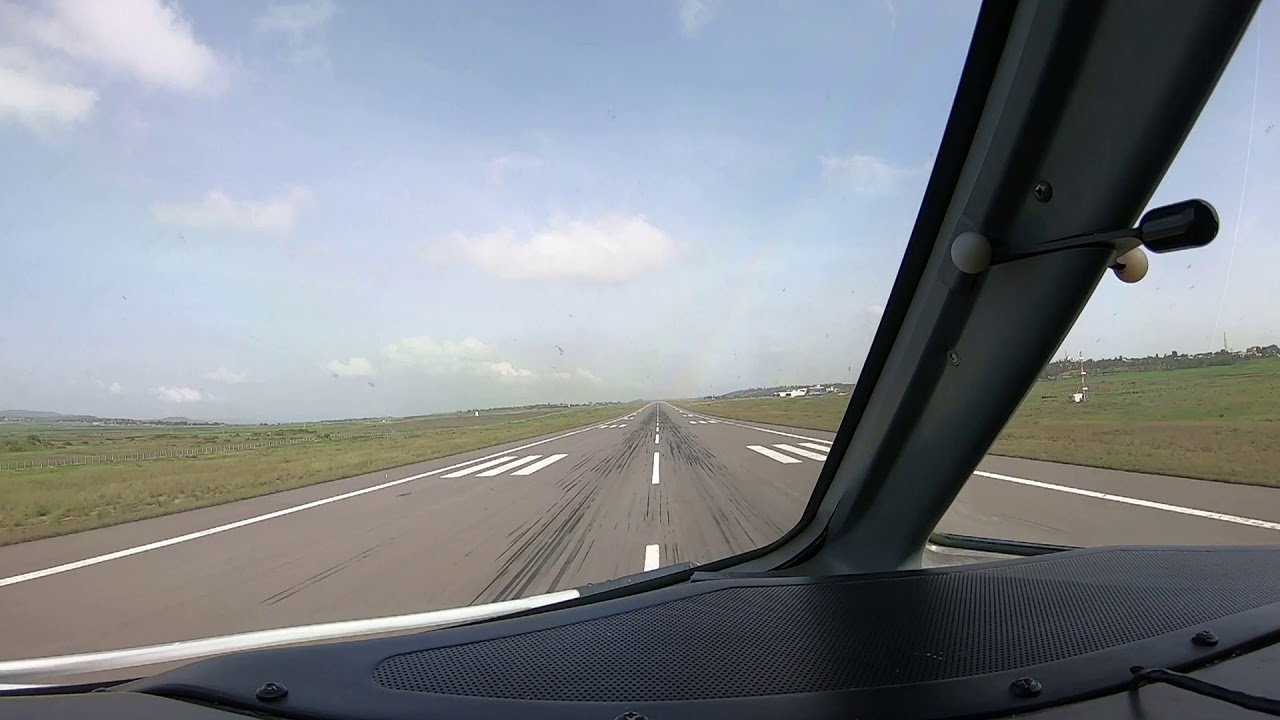 Landing at Mekelle Airport
