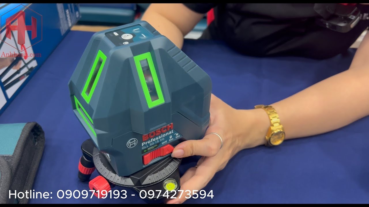 Ra mắt máy cân mực 5 tia xanh Bosch GLL 50-15 XG