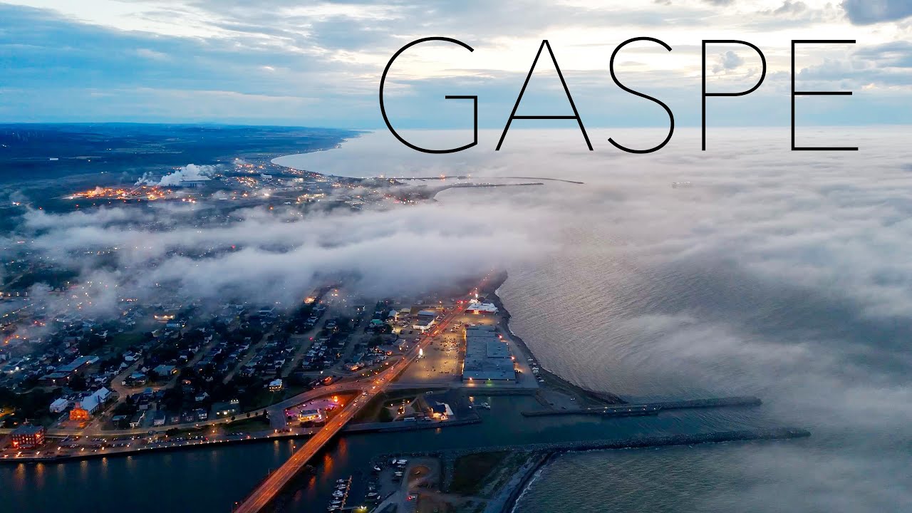 Epic Foggy Coastline & Flying Through Clouds | Aerial Drone View of Matane & Gaspé, Canada