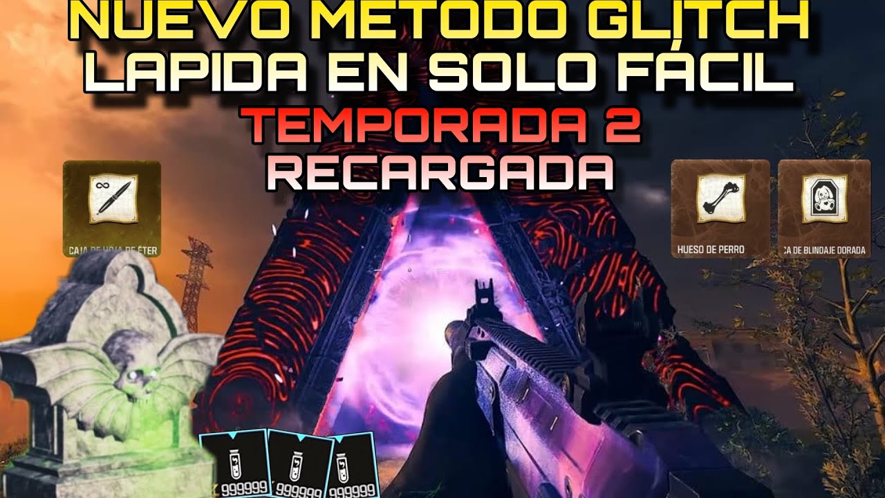 GLITCH LÁPIDA SOLO TEMPORADA 2 RECARGADA DINERO INFINITO DUPLICAR ITEMS MW3 Zombies (MWZ)