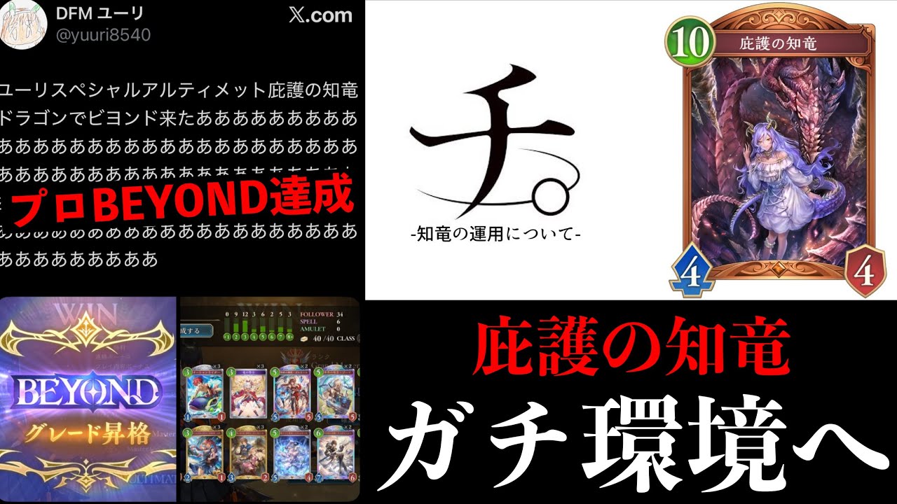 【緊急】『メグ』に続き『庇護の知竜』が環境入りしたことにより、誰も警戒してない『純朴の鋼体・ムゲン』が刺さる刺さるwww【シャドバビヨンド/Shadowverse: Worlds Beyond】