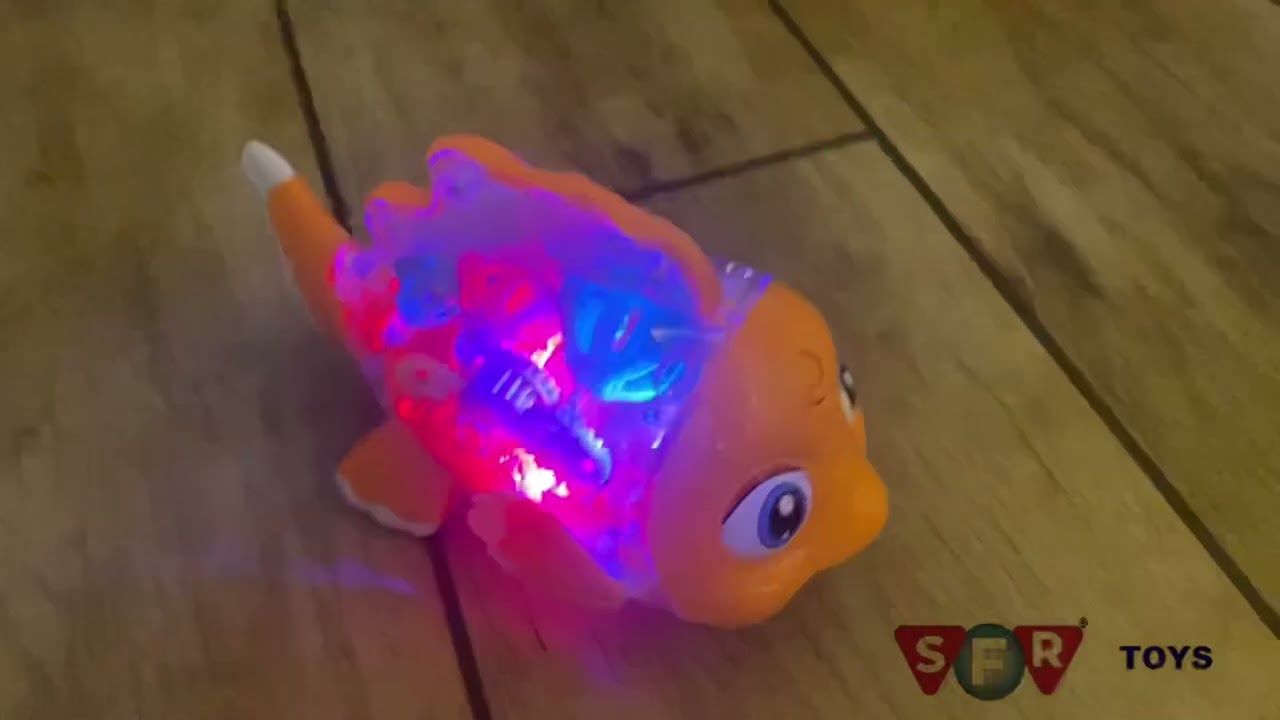Gear Racing Transparent Fish with Gear Simulation Mechanical ight & Sound Gear Series Toys