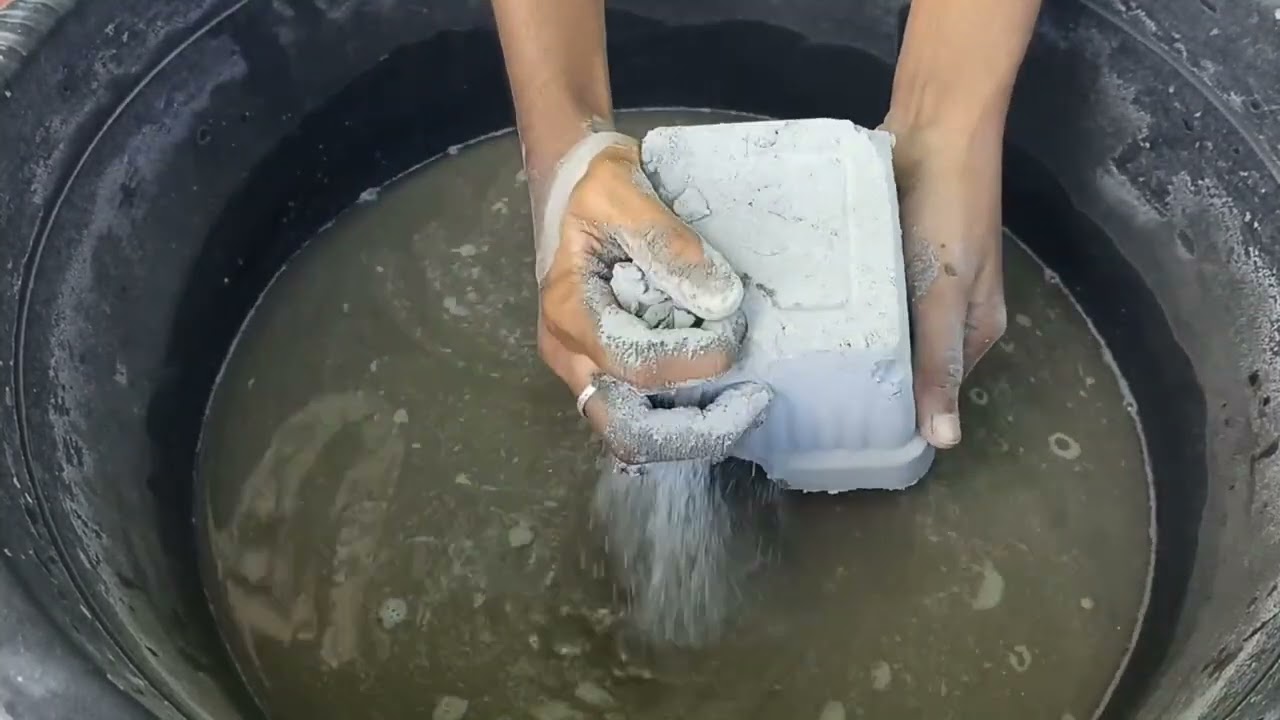 Pure cement crumbling 💦#asmr #trending #viralvideo #youtube #tamil #sleep #satisfying #relax 