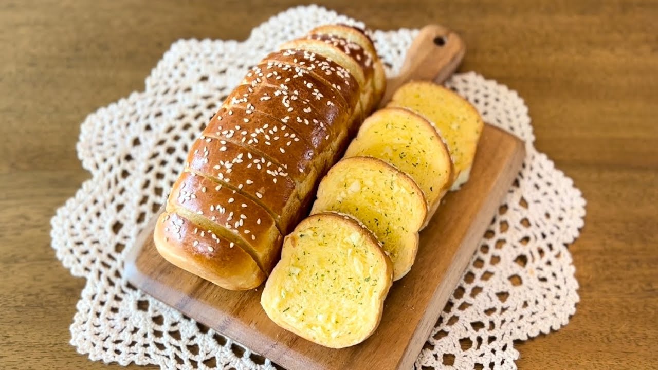 不勞而獲 ...「免揉 」Pizza Hut 蒜蓉包 😄👍🏻 / 免揉麵包 Garlic Bread No Knead / 配方可用於麵包機或廚司機