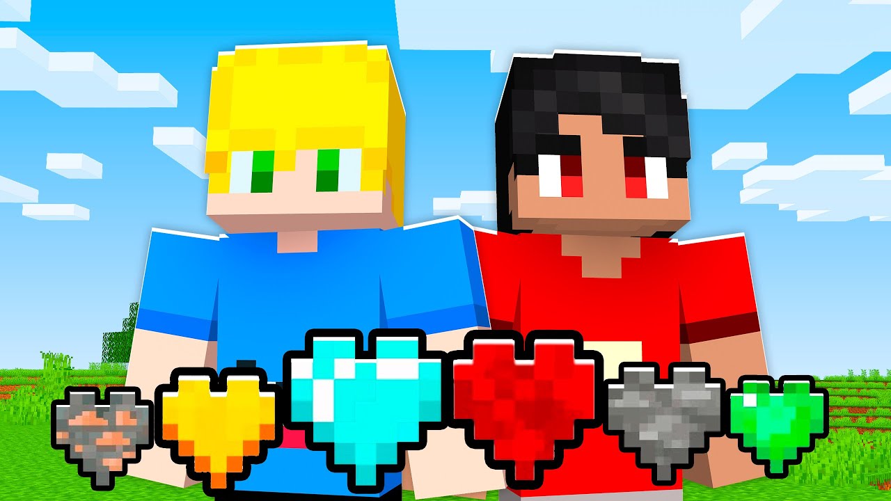 Consegui CORAÇÕES com PODERES no Minecraft!