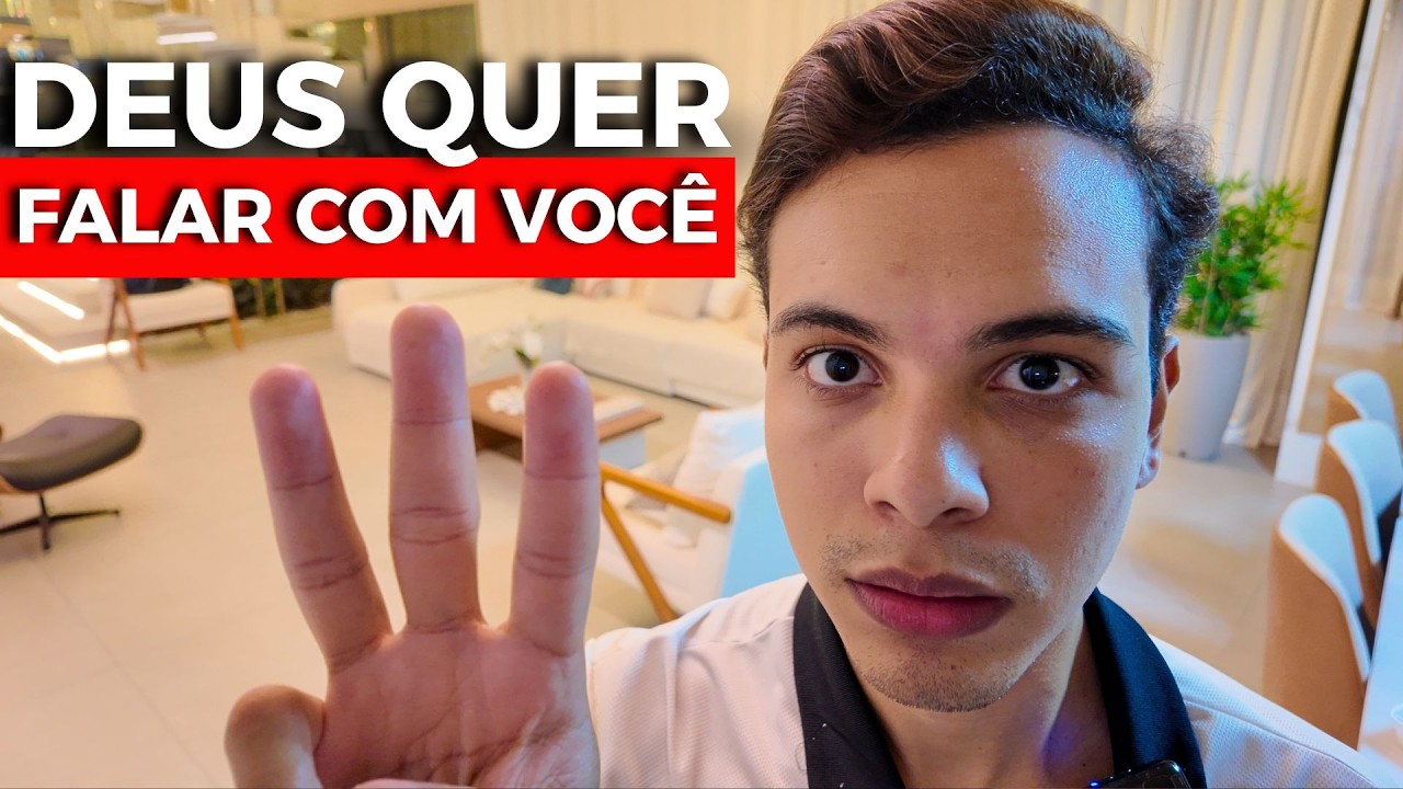 FAZ 3 DIAS QUE DEUS QUER FALAR COM VOCÊ, MAS VOCÊ CORRE...