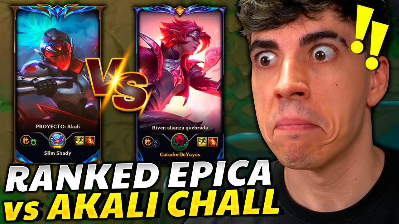 😱¡ME ENFRENTO al OTP AKALI CHALLENGER con +1050 LPs en RANKED y es IMPRESIONANTE! DUELO DE TITANES