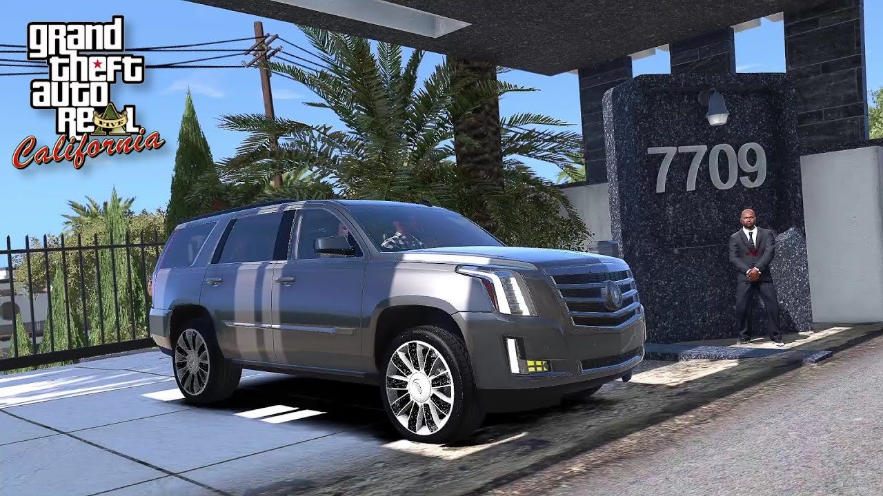 GTA 5 - REAL LA STREET LIFE - 2015 CADILLAC ESCALADE TRAP DAY - LA REVO #40