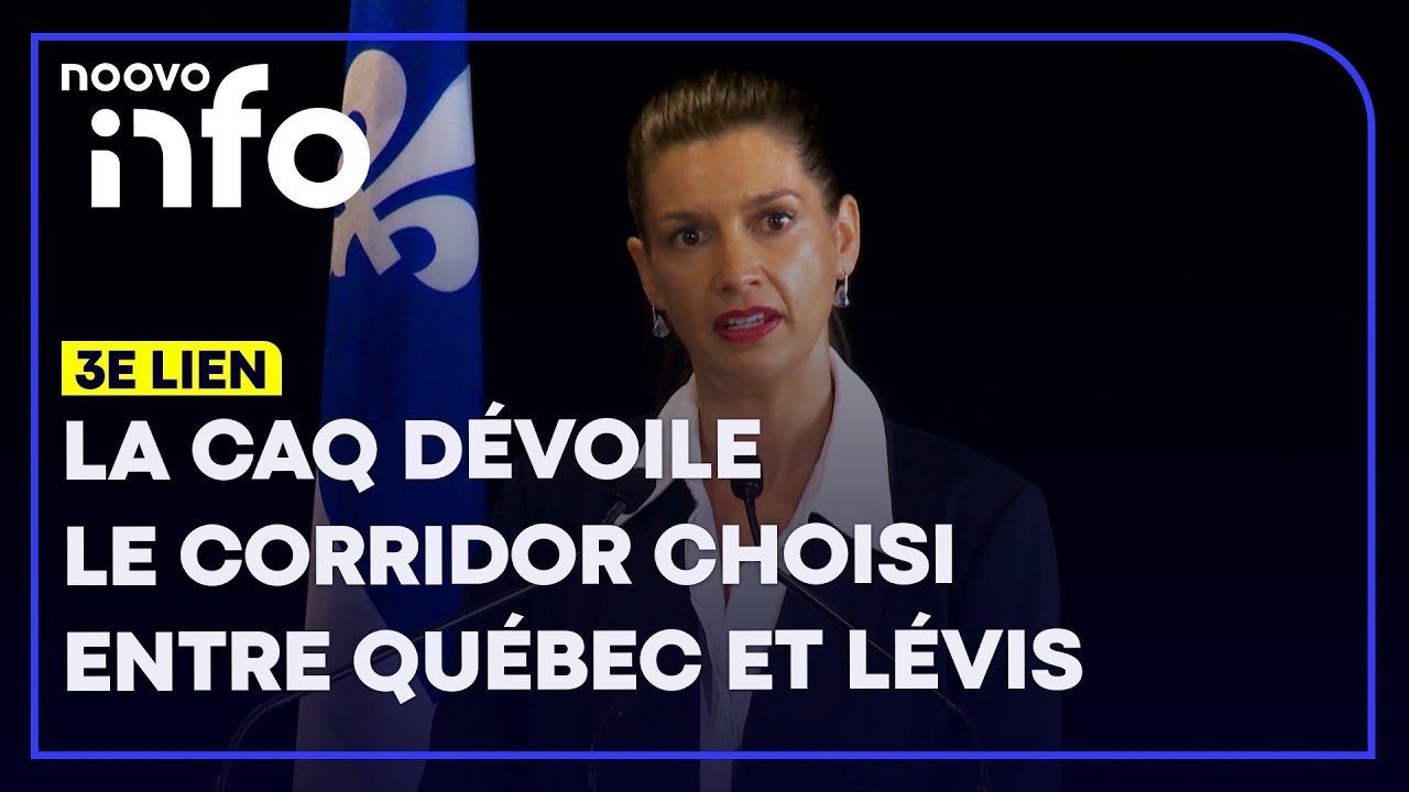 Voici où sera érigé le 3e lien entre Québec et Lévis