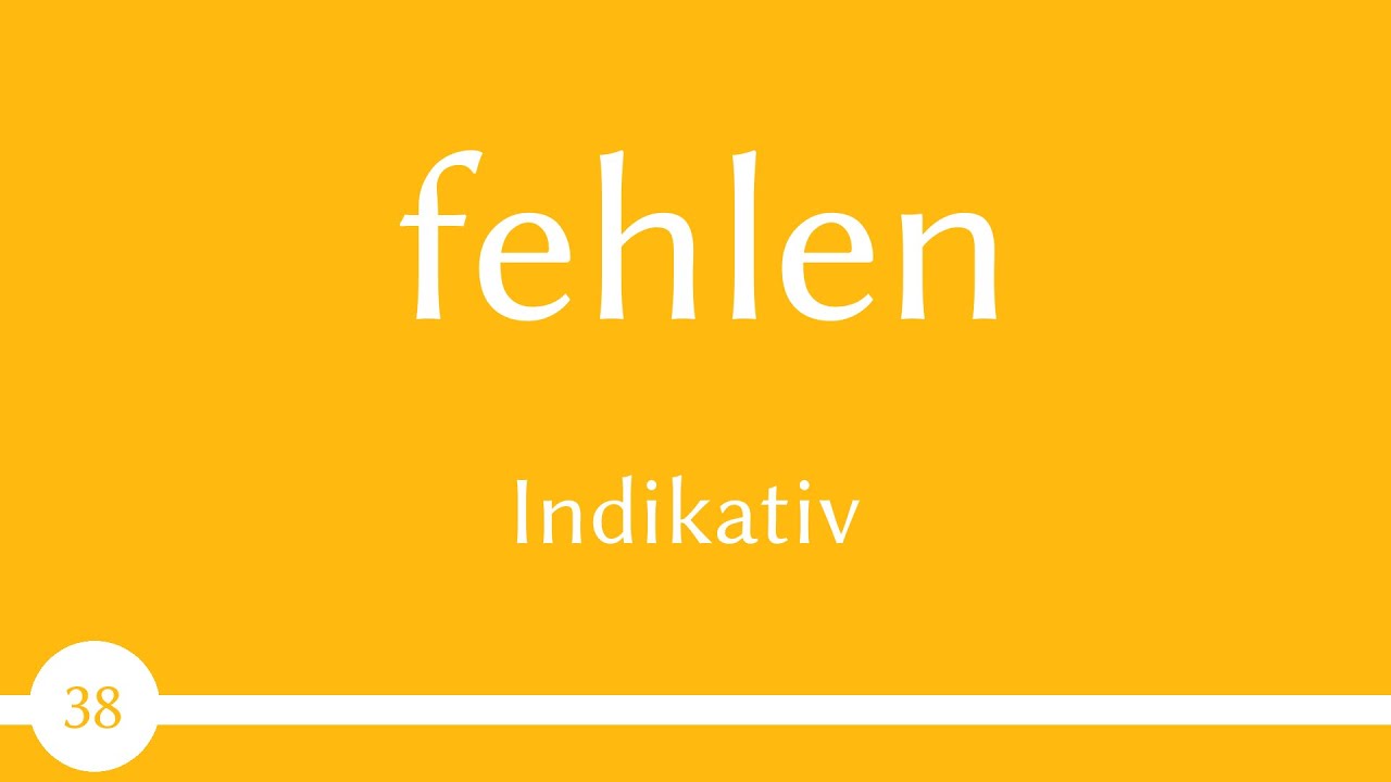 немецкий глагол - fehlen - не хватать, не хватить  (глагол 38) -
