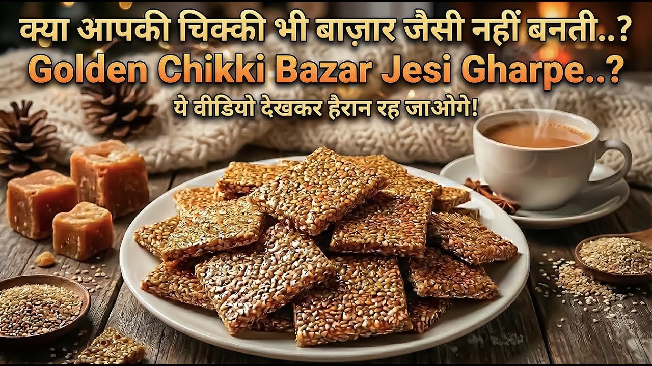 Til ki Chikki! घर पर ही बनाइए परफेक्ट बाज़ार जैसी तिल की चिक्की | Mast Food Vlogs