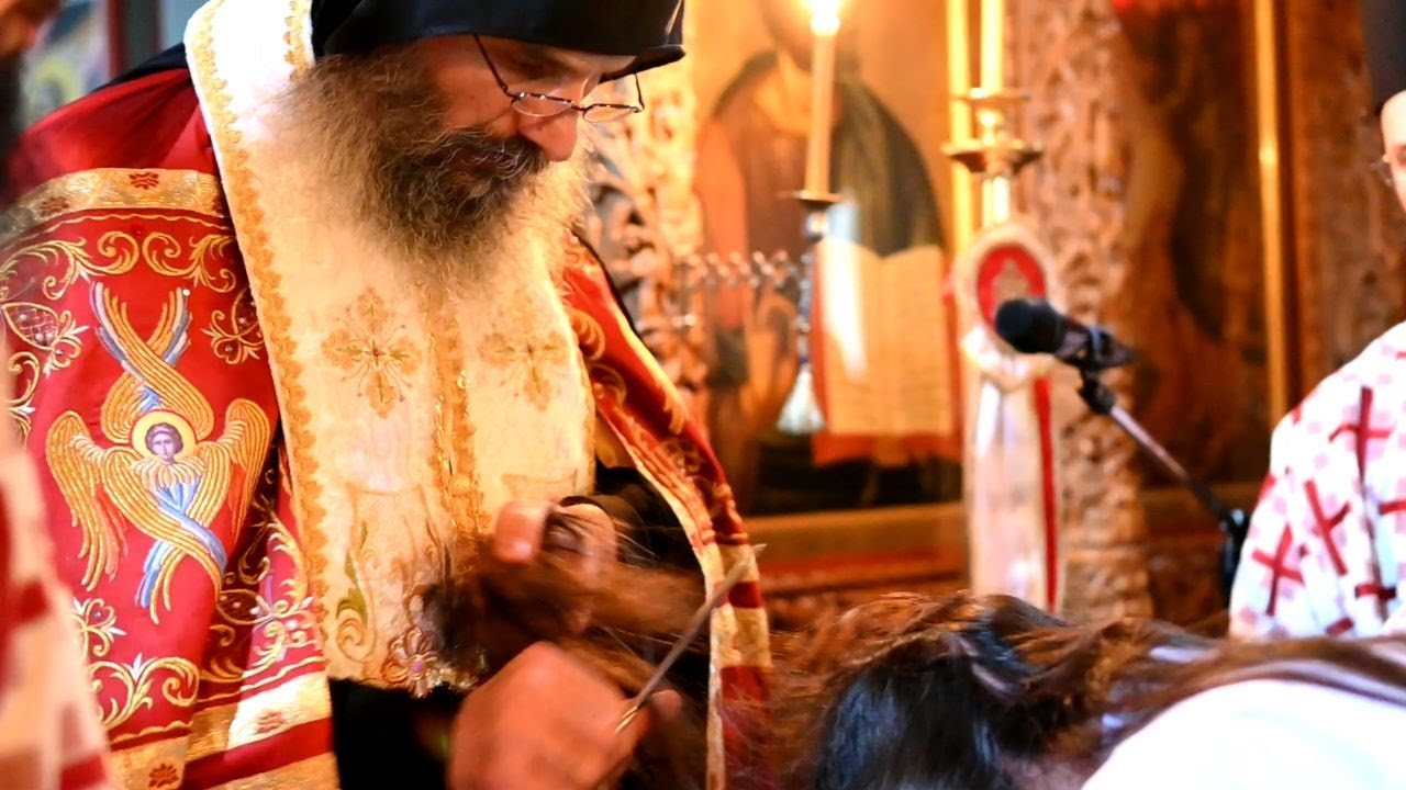 Κουρά μοναχοῦ Χρυσοστόμου - Ιερό Κοινόβιο Οσίου Νικοδήμου