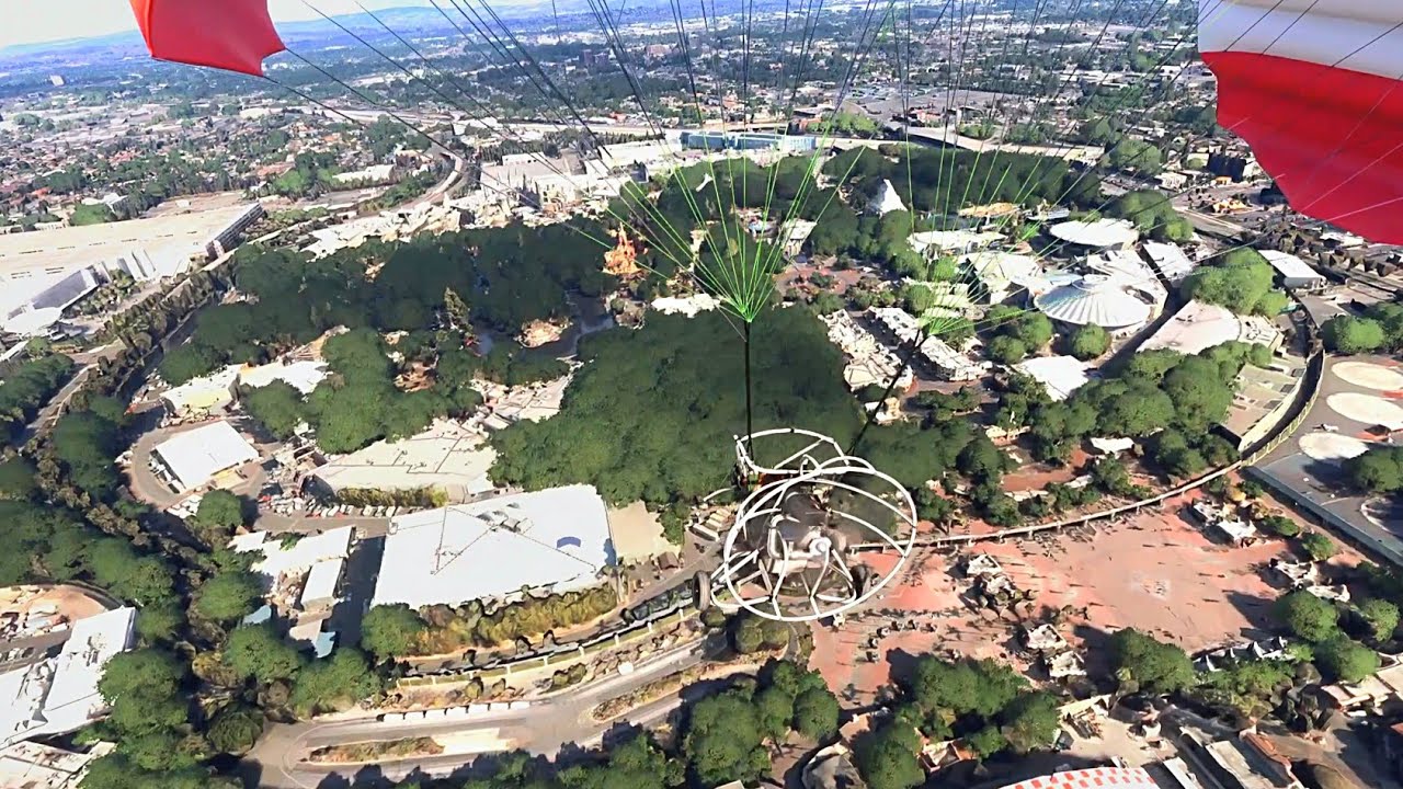 Flying over the Disneyland Resort January 31st 2026