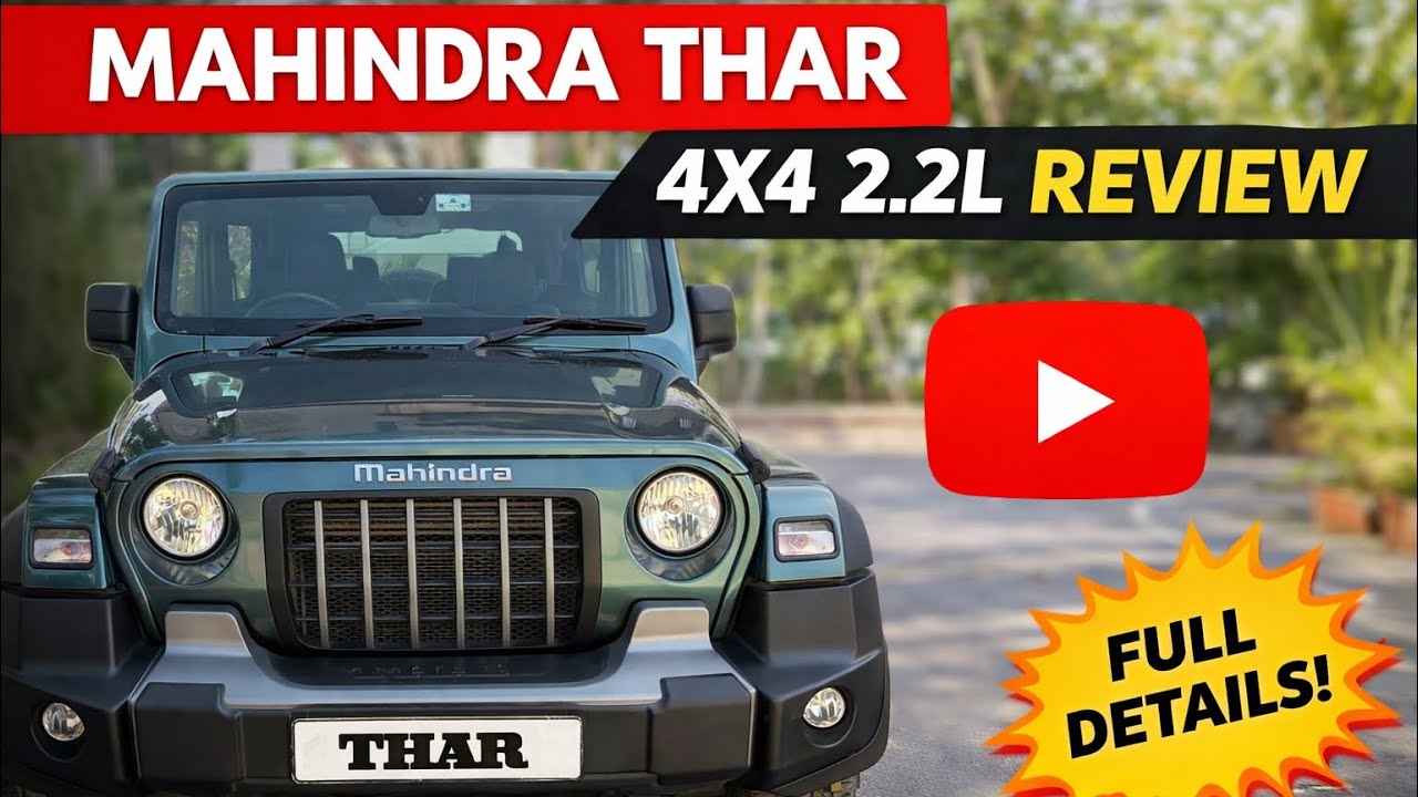 Mahindra Thar 4X4 Review #mahindra #mahindrathar #thar #tharlover #thar4x4 #mahindracars #offroad 