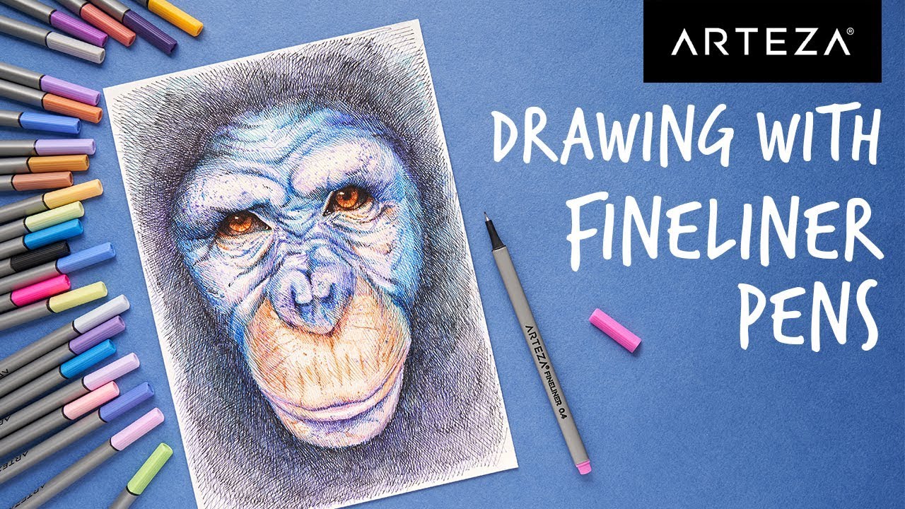 Fineliner Pen Technique - Cross-Hatching to Make Detailed Art