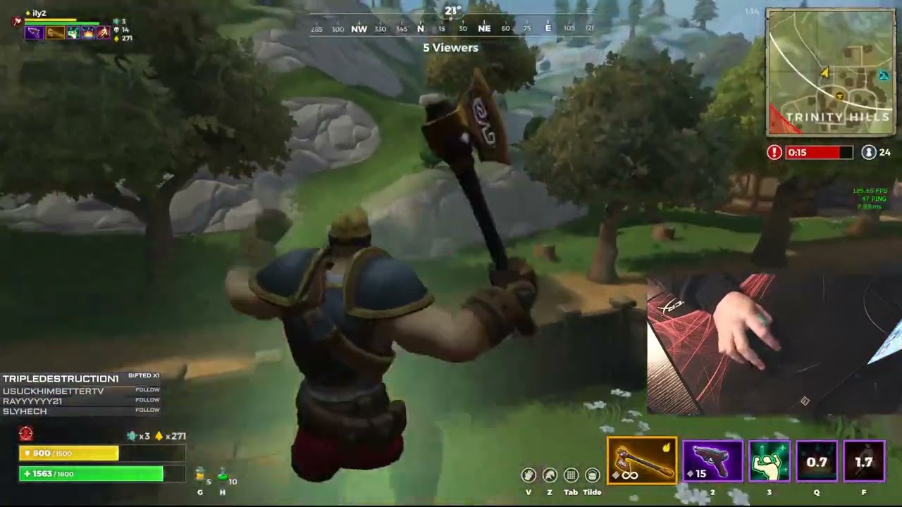 40 Kill Solo Squad w/ Handcam | Realm Royale