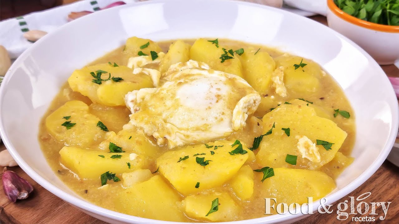 🥔 ¡Jamás Un Guiso Tan Simple Quedó Tan Suculento! PATATAS en AJOPOLLO😋