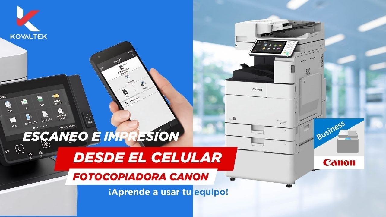 Cómo Escanear e Imprimir desde tu Celular en Fotocopiadora Canon - ¡Rápido y Fácil!