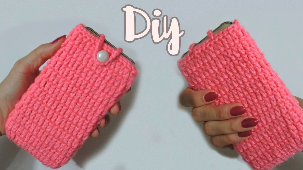 CAPINHA de CROCHÊ para INICIANTES, Case de celular | Katya Mello