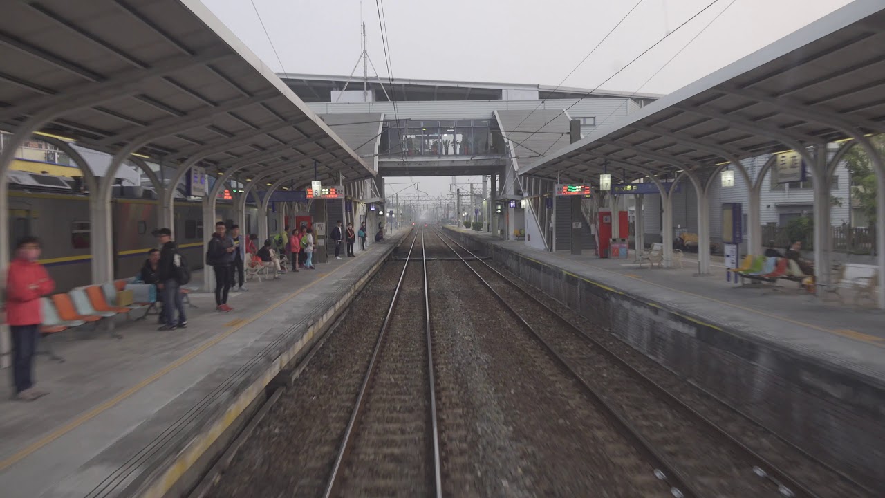 台鐵 最長區間車2134次 嘉義-基隆 行駛時間5hr37mins 行駛距離 291.8KM 鈍行列車 路程景 EMU800電聯車