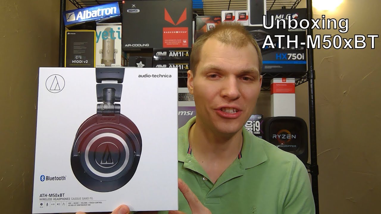 Unboxing Audio-Technica ATHM50xBT
