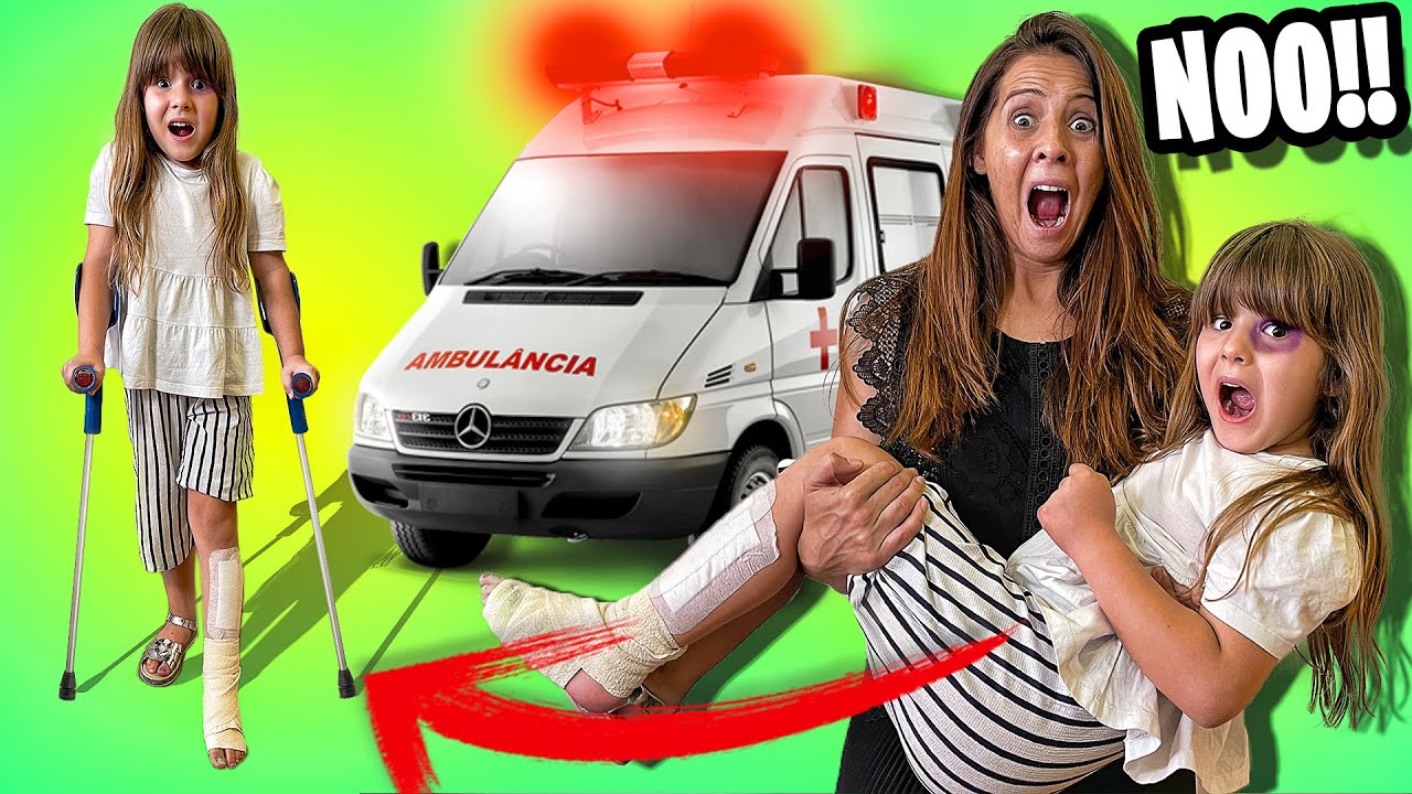 DANIELA TIENE UN ACCIDENTE Y TIENE QUE IR CON MULETAS