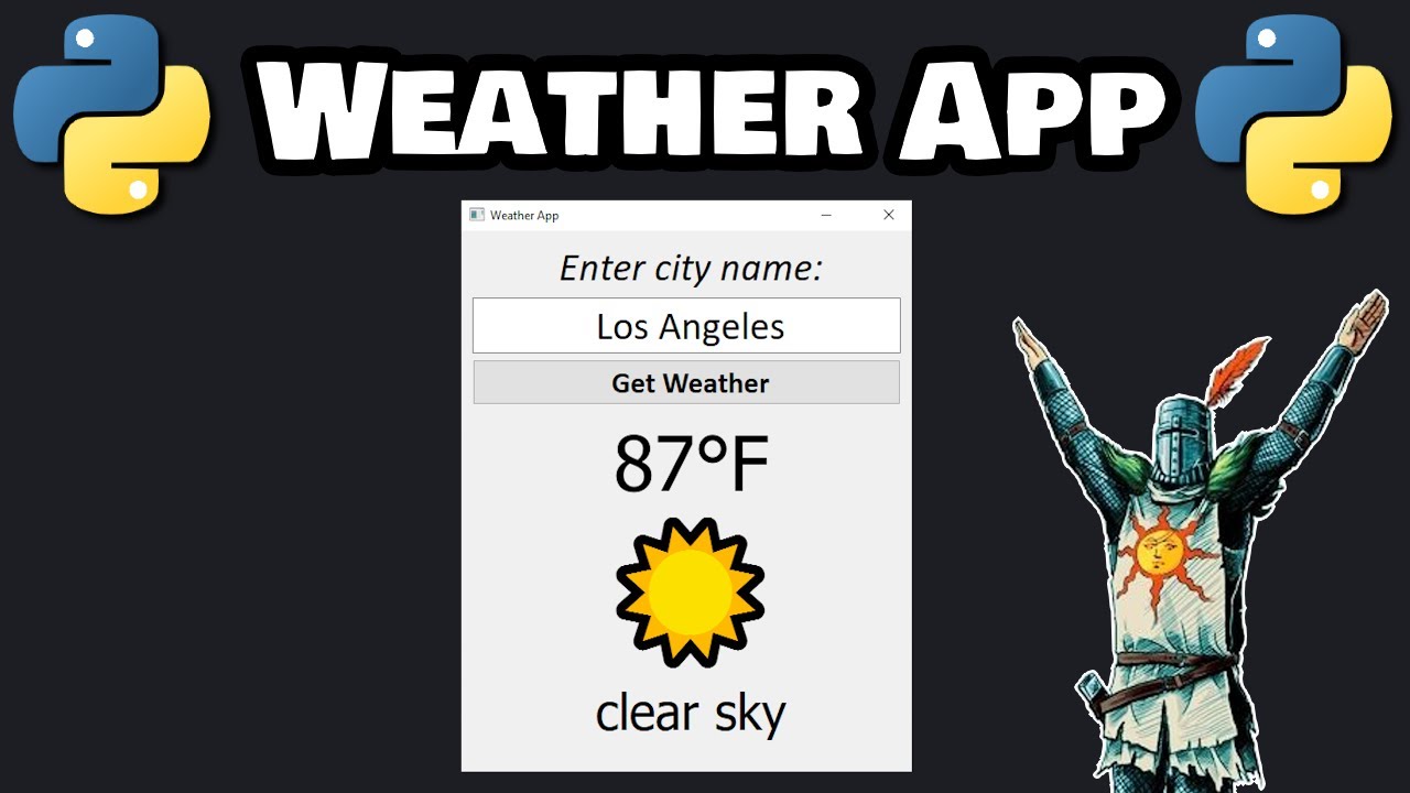 Create a weather app with Python! ☀️