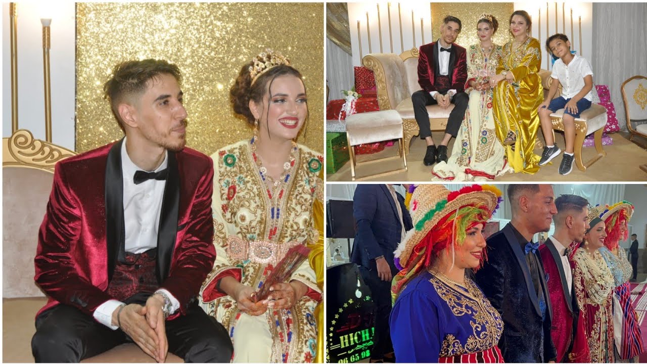 عرس مغربي، وأخيرا زفاف منال و محسين😍حيحت فوق لقعدة💃