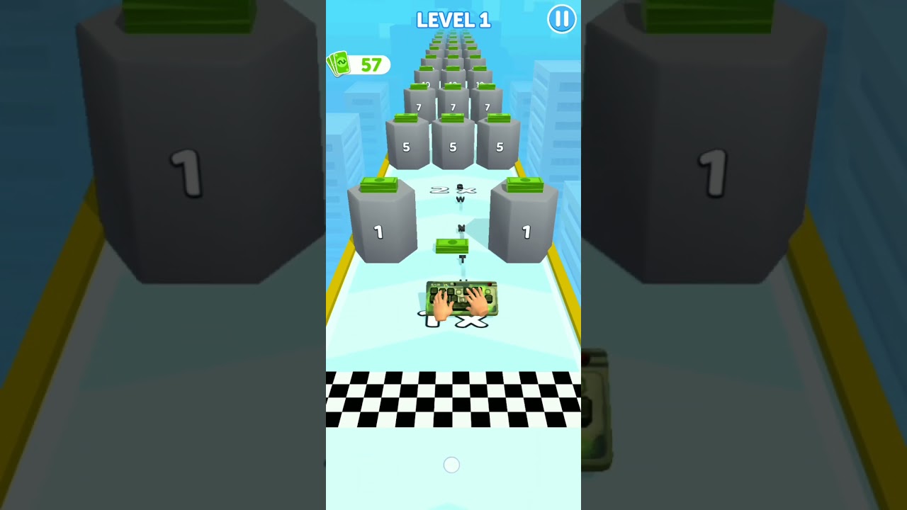 #Tryping Shooter#Level 001 #New Hyper Casual Game #Tryping Test Gameplay #shorts