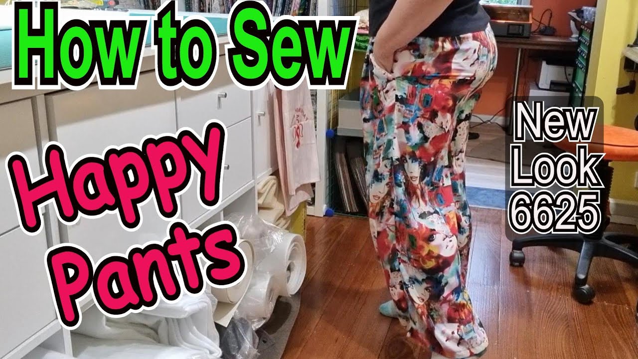 How to sew comfy happy pants. Easy pyjama pants New Look 6625