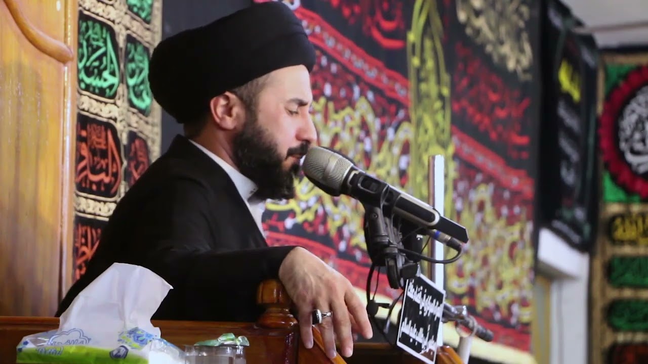 سماحة السيد تيسير الموسوي محرم 1445 الوقف الحسيني في عفك 010