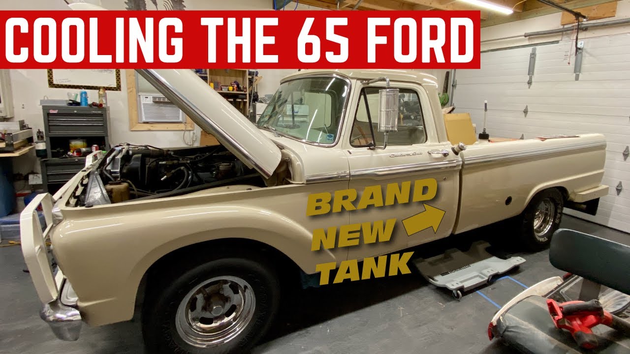 COOLING OFF My 65 Ford F100 And Installing A NEW FUEL TANK