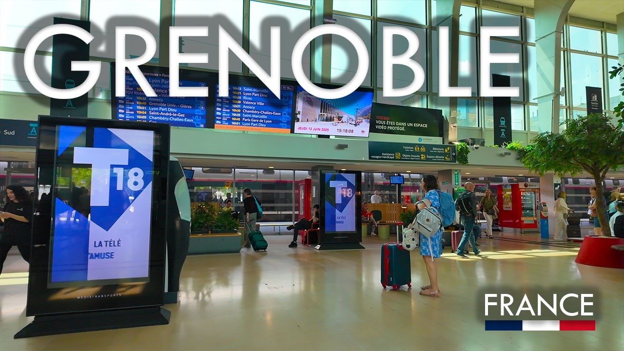 GRENOBLE SHORT WALK | FROM STATION TO RIVER AND BACK