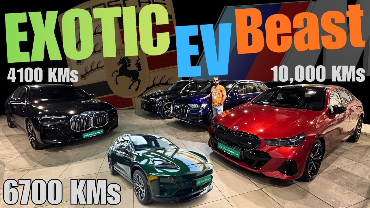 Exotic Luxury EVs for Sale | Porsche Macan, BMW i7, BMW i5, i7 Msport | Low KM Cars at Best Prices