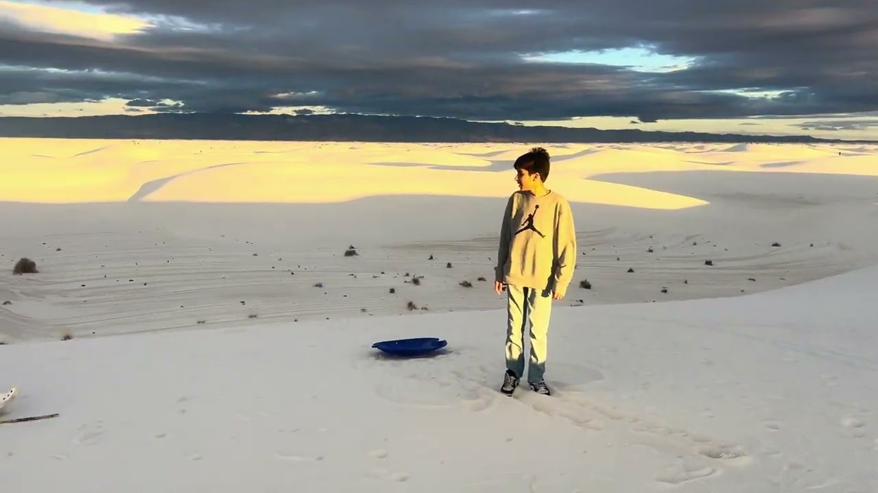 Sunset at White Sands National Park 