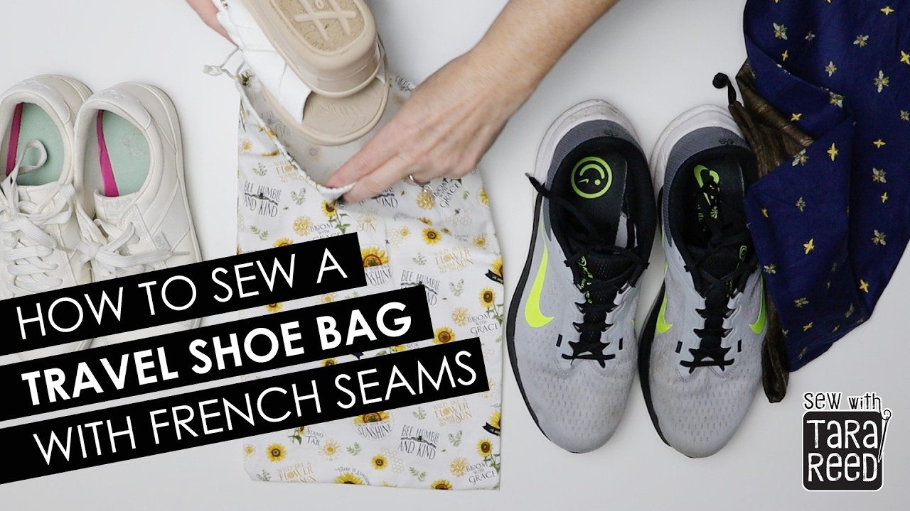 How to Sew a DIY Fabric Shoe Bag - Easy Sewing Project