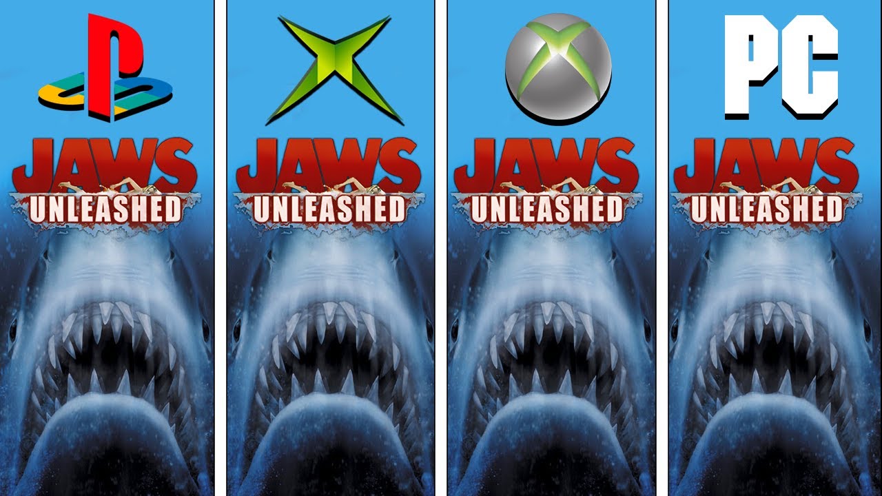 Jaws Unleashed (2006) PS2 vs XBOX vs XBOX 360 vs PC (Graphics Comparison)