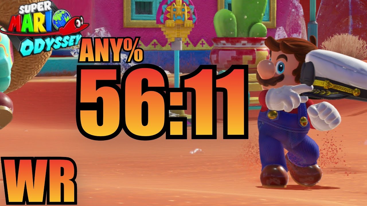 [fWR] Super Mario Odyssey Any% Speedrun in 56:11