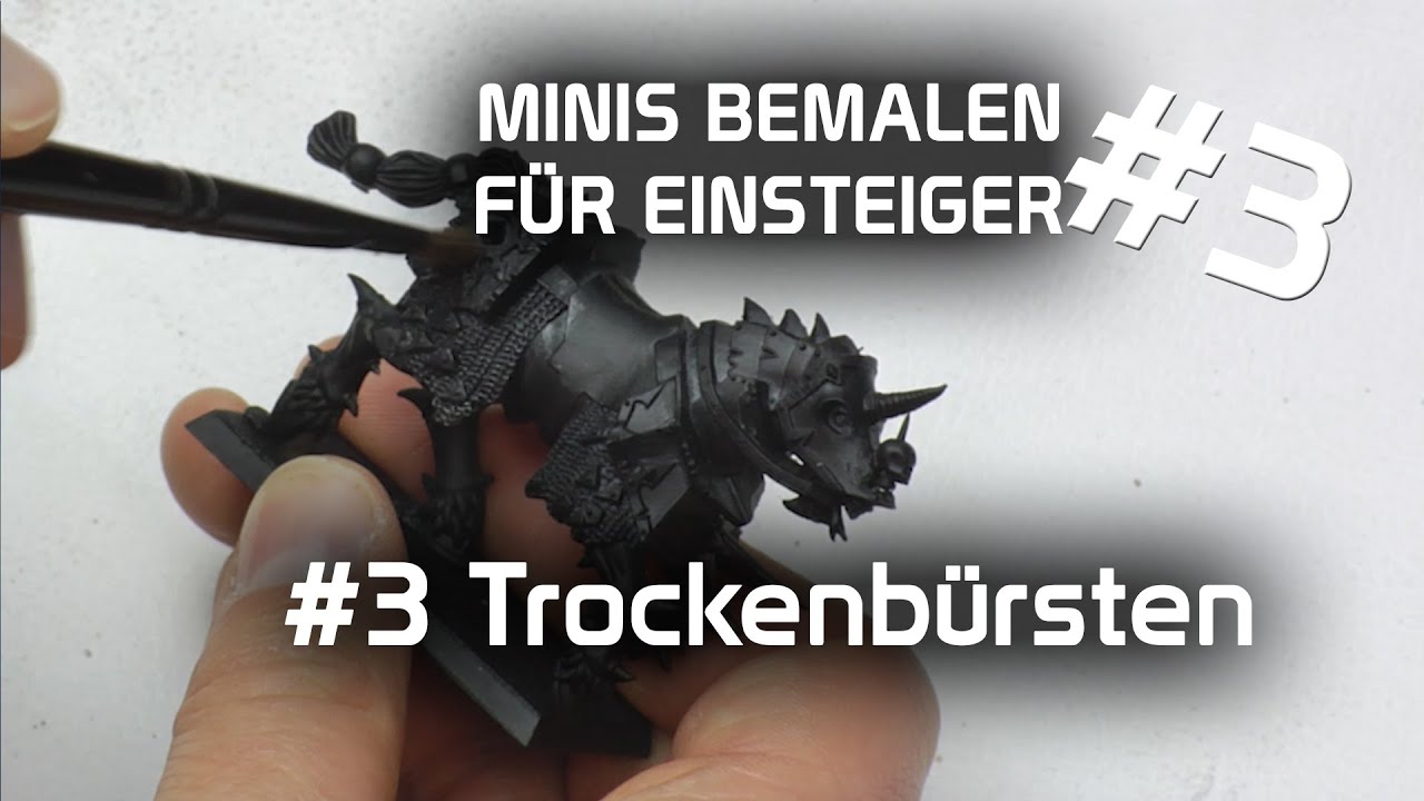 Tutorial: Miniaturen bemalen für Anfänger: Trockenbürsten | How to paint | DICED