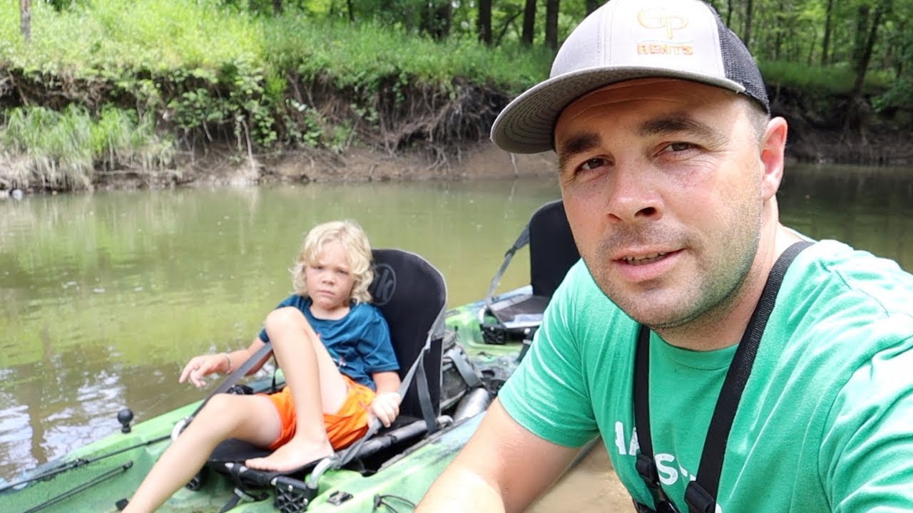 Kayak Fishing  for Creek Monsters with Houston