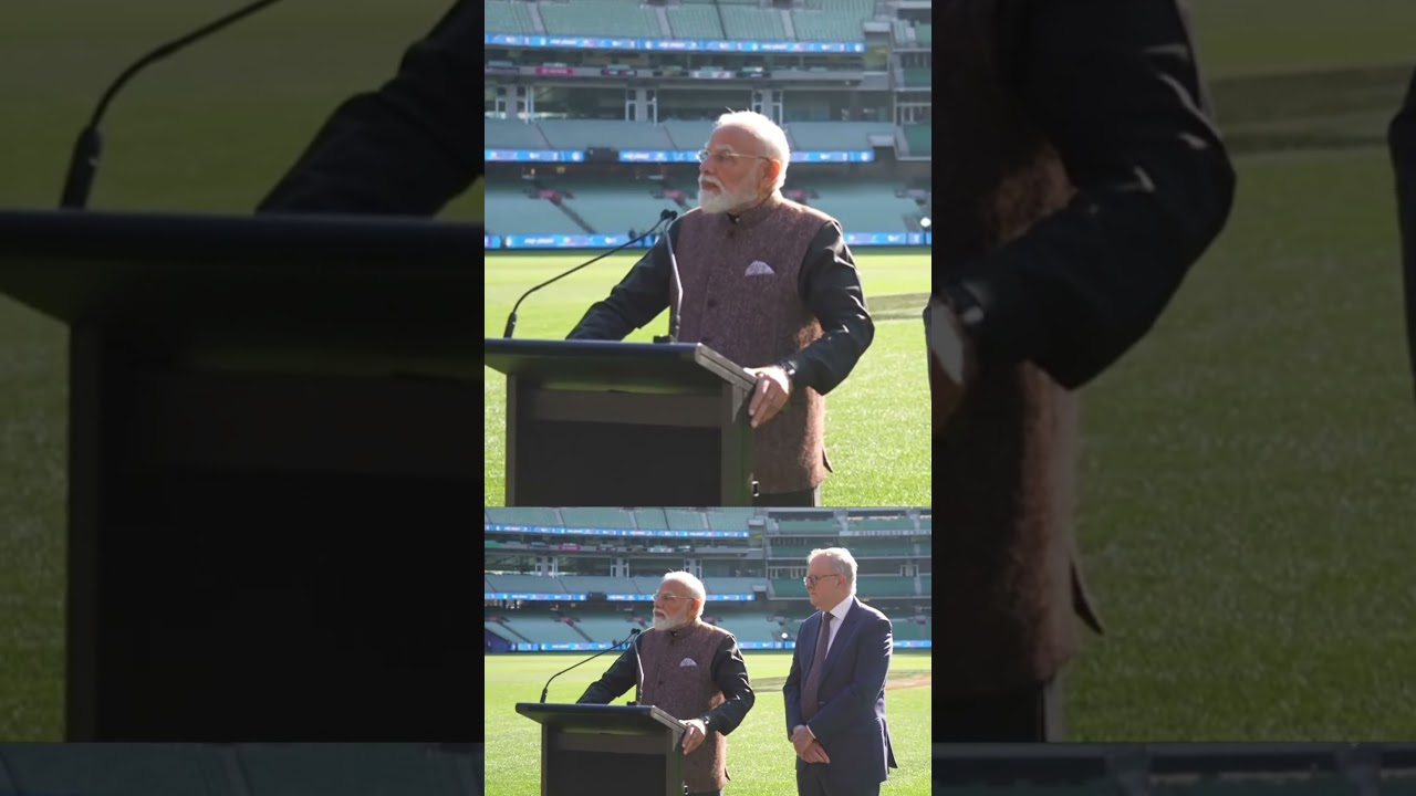 PM Modi's Speech at Melbourne Cricket Ground in Australia