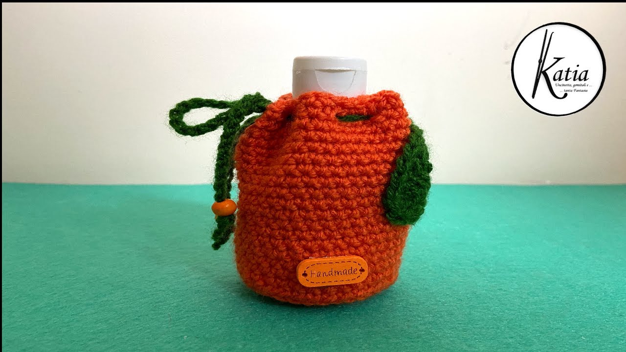 Tutorial uncinetto sacchetto zucca porta gel igenizzante