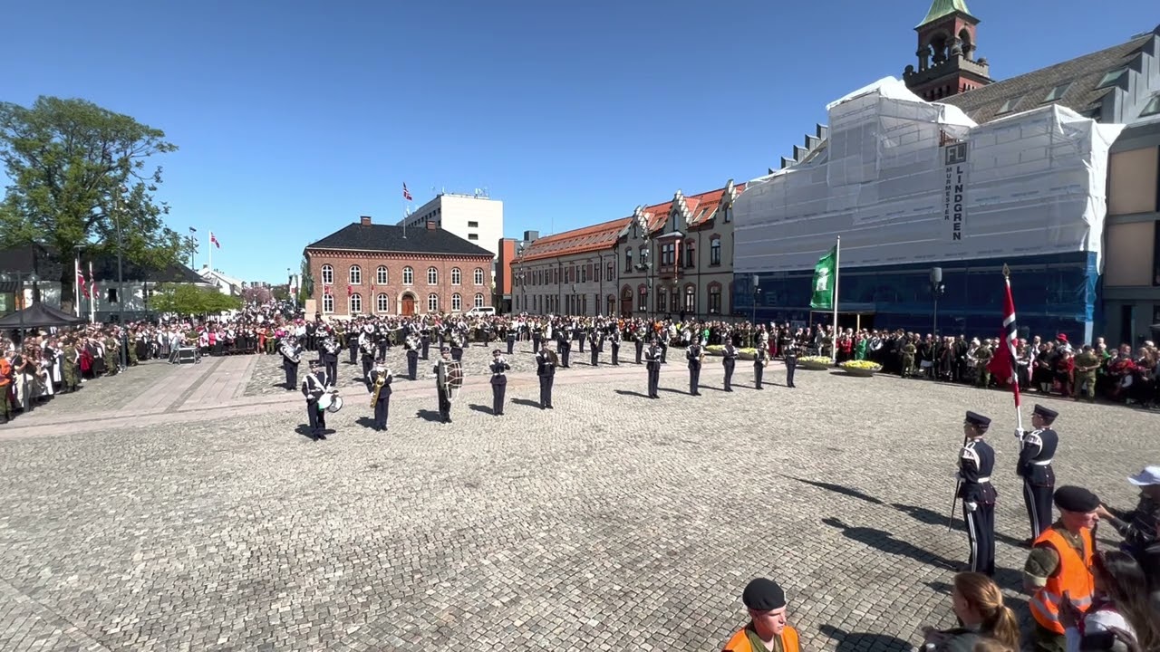 Tveit Union Musikkorps 17.mai 2023 Drilloppvisning Kristiansand