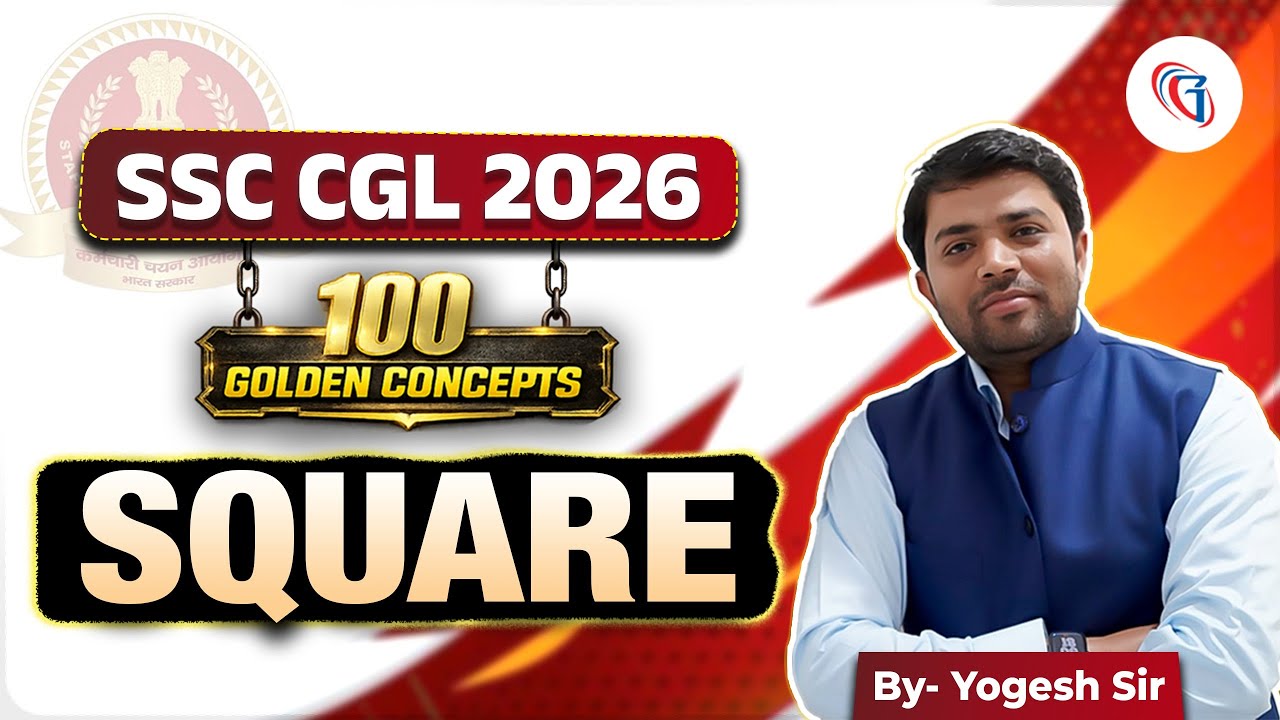 SSC Math Score Booster🔑"Square" | 100 Golden Math's Concepts#15 | Quiz + HandW Note 