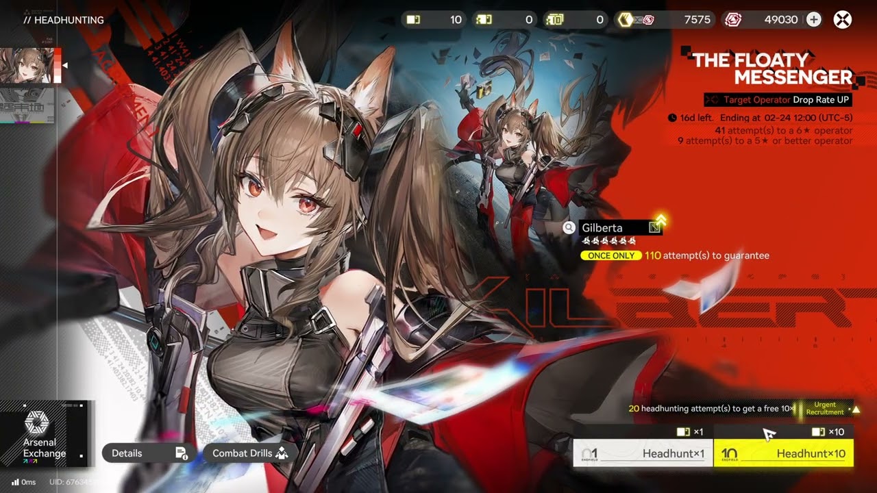 Arknights Endfield Gilberta summons