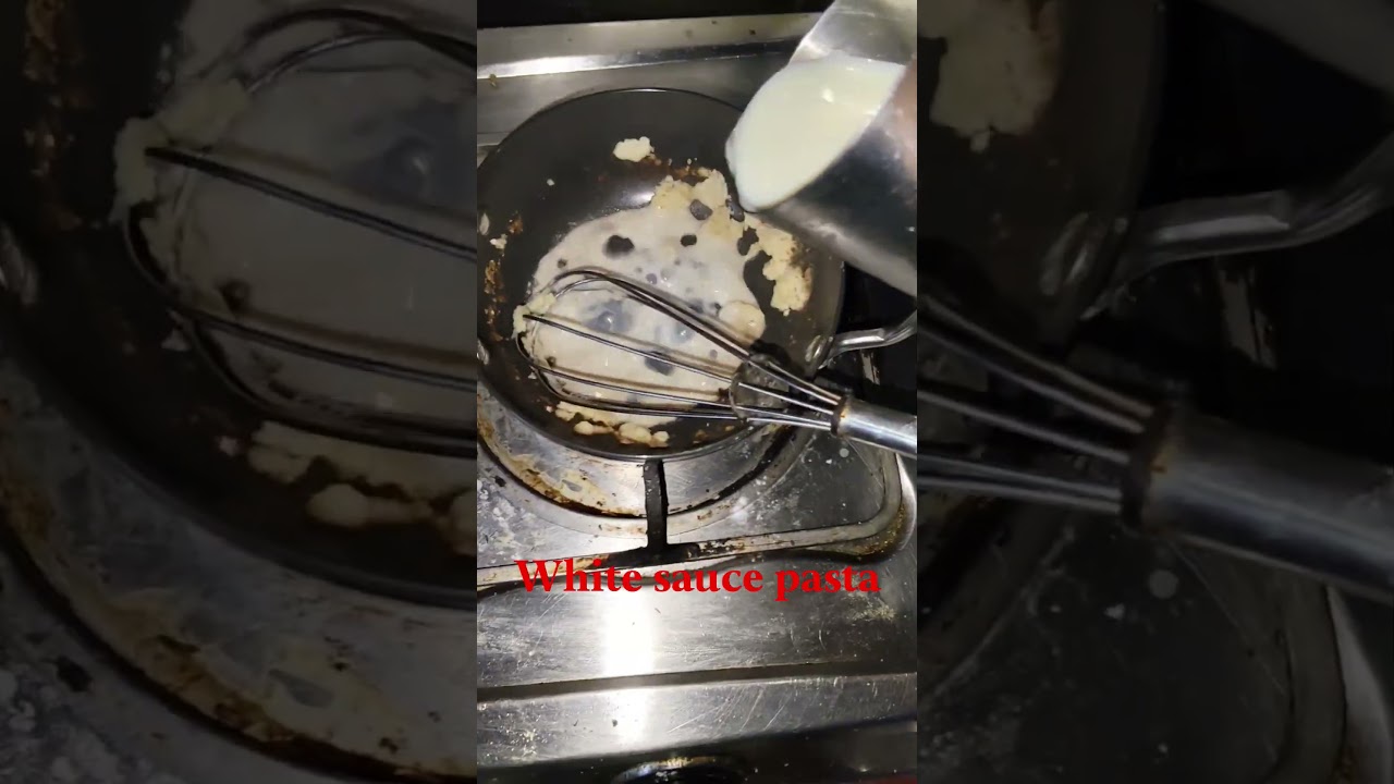 white sauce pasta 🍝🤤 #trending #cooking #easy #shorts #viral #very easy