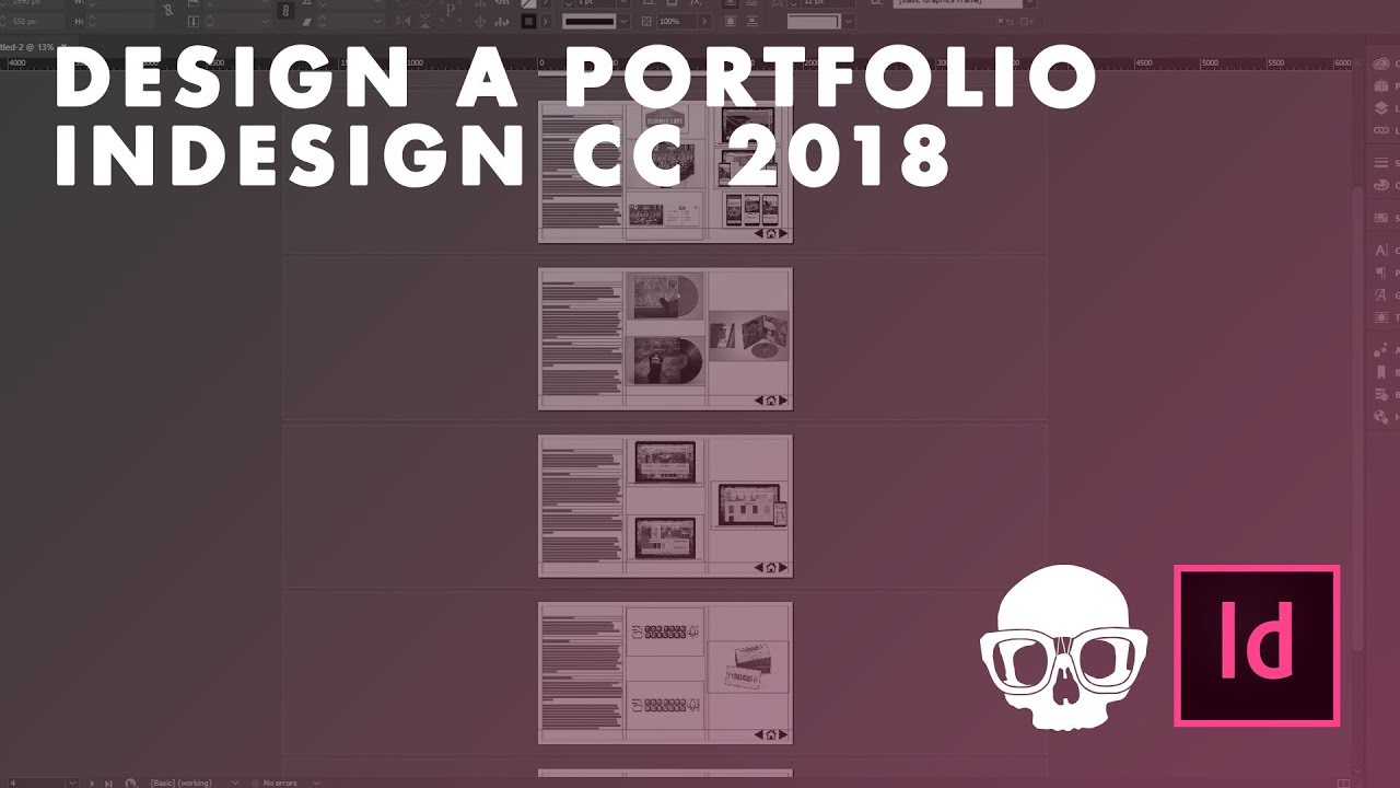How to Design a Portfolio in InDesign CC 2018 (Adobe InDesign Tutorial)