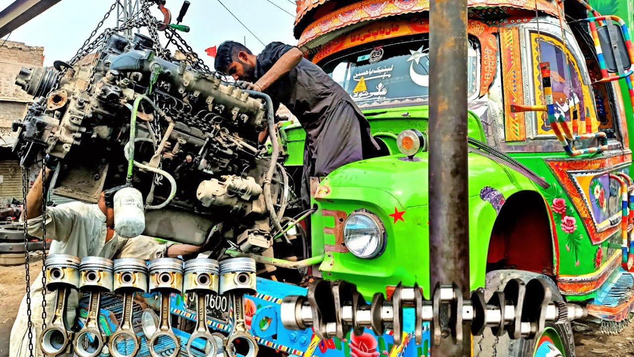 Restoration Old Bedford Truck Seized Diesel Engine | Rebuilding Nissan Bedford Diesel Engine